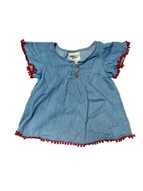 Genuine Kids Chambray Pom Shirt 12m